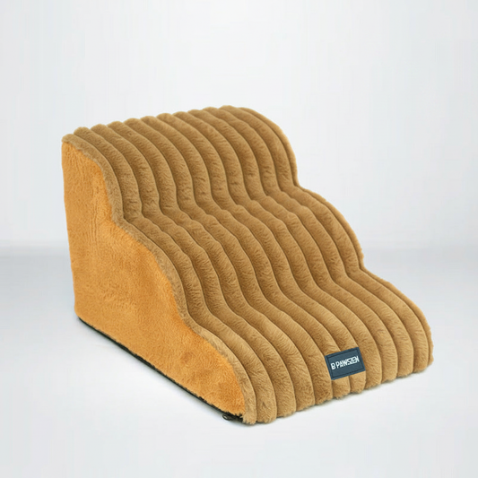 Khaki Pet Stairs 3 Steps