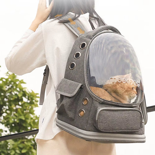 Astronaut Window Dog Cat Carrier Breathable Transparent Backpack Pet Travel Bag