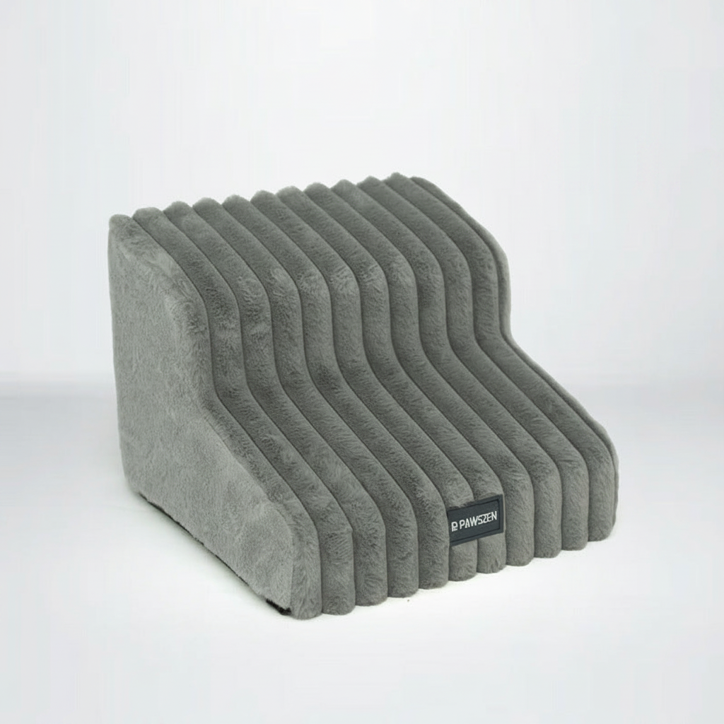 Gray Pet Stairs 2 Steps - No Chinese Text