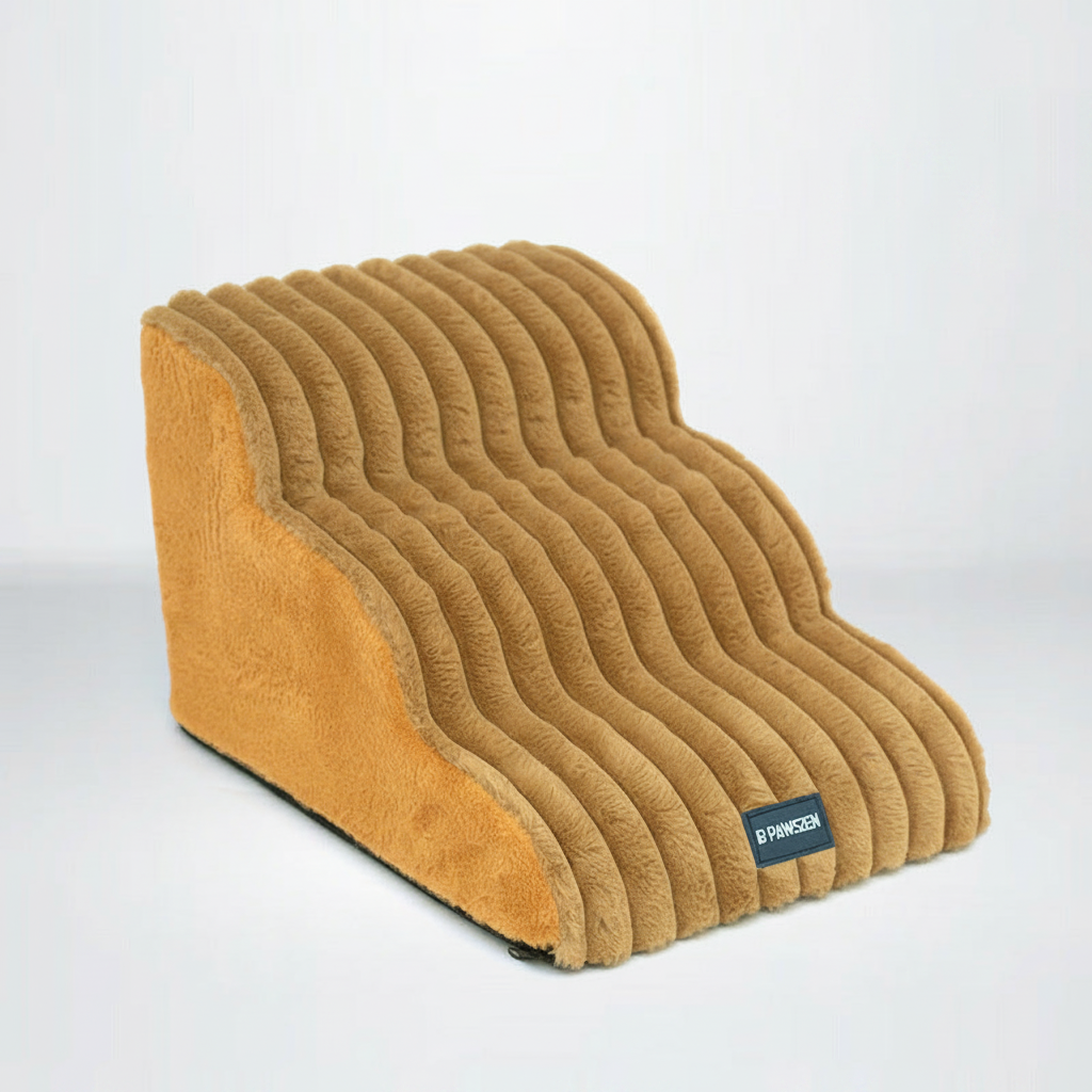 Khaki Pet Stairs 3 Steps