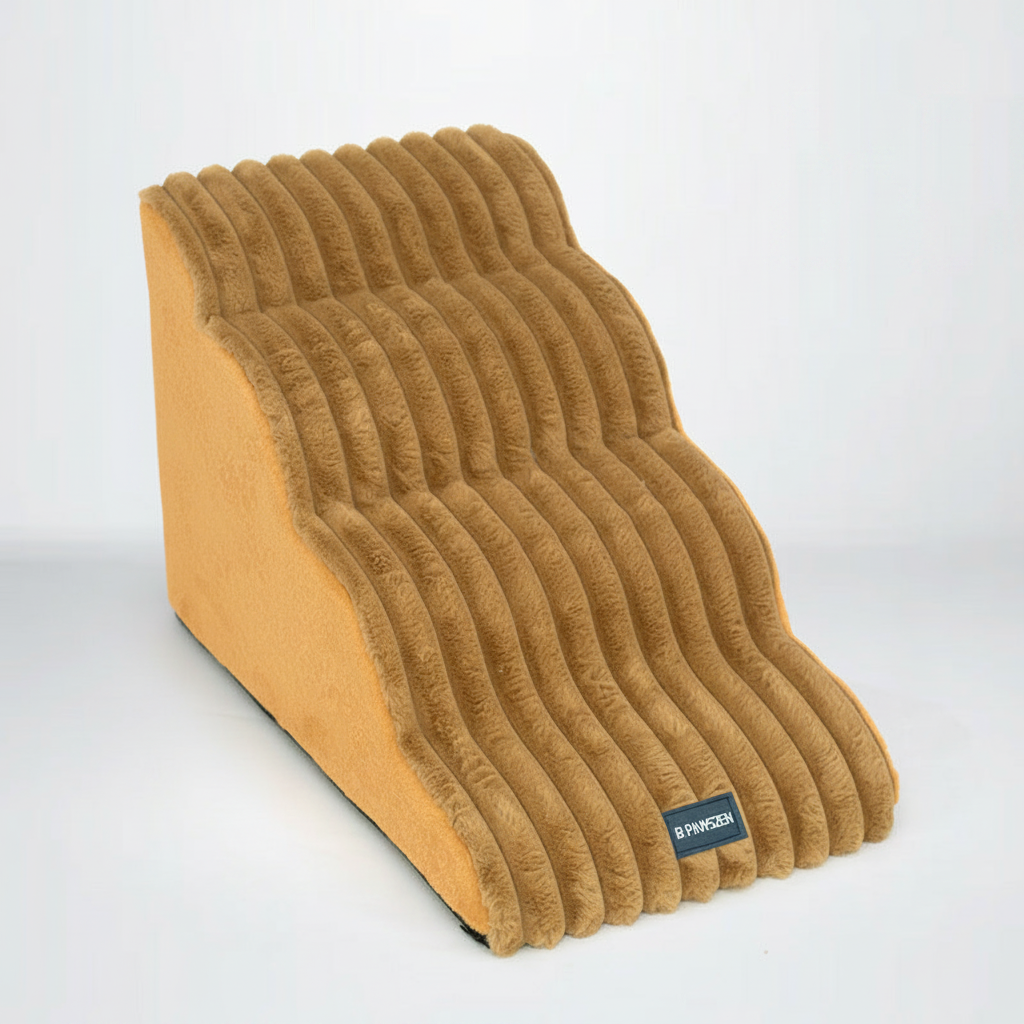 Khaki Pet Stairs 4 Steps