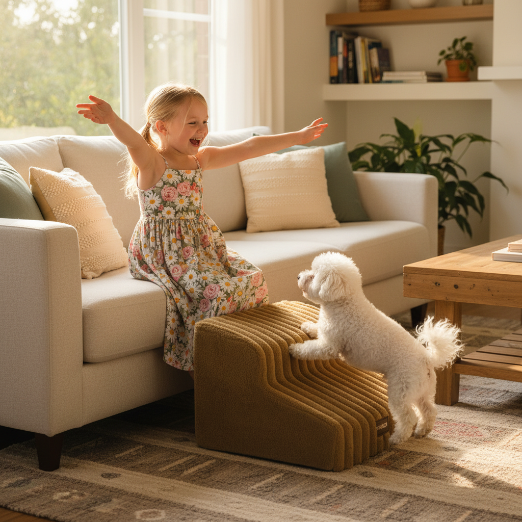 Little Girl & Bichon